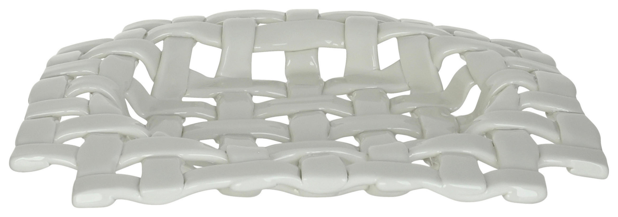 DEKOSCHALE - Weiß, Design, Keramik (16/16/3cm) - Ambia Home