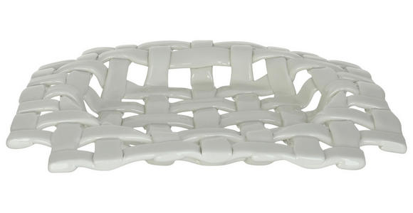 DEKOSCHALE - Weiß, Design, Keramik (16/16/3cm) - Ambia Home