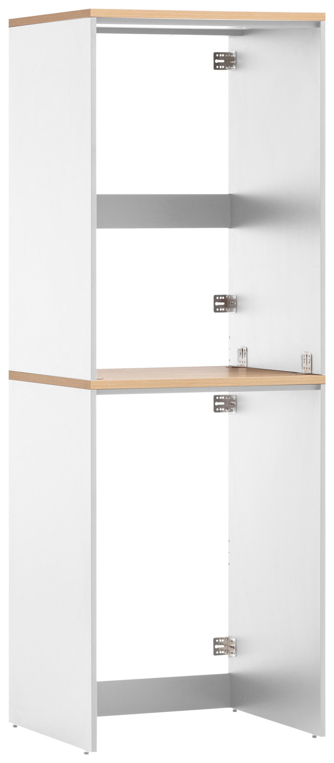 WASCHMASCHINENSCHRANK 67,1/96/60 cm  in Weiß, Eichefarben  - Eichefarben/Weiß, MODERN, Holzwerkstoff (67,1/96/60cm) - MID.YOU