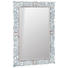 SPIEGEL Mangoholz Grau, Petrol - Petrol/Grau, LIFESTYLE, Glas/Holz (120/180/3,5cm) - Ambia Home