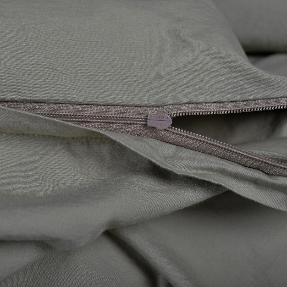 KISSENHÜLLE EASY 80/80 cm  - Olivgrün, Basics, Naturmaterialien/Textil (80/80cm) - Zoeppritz