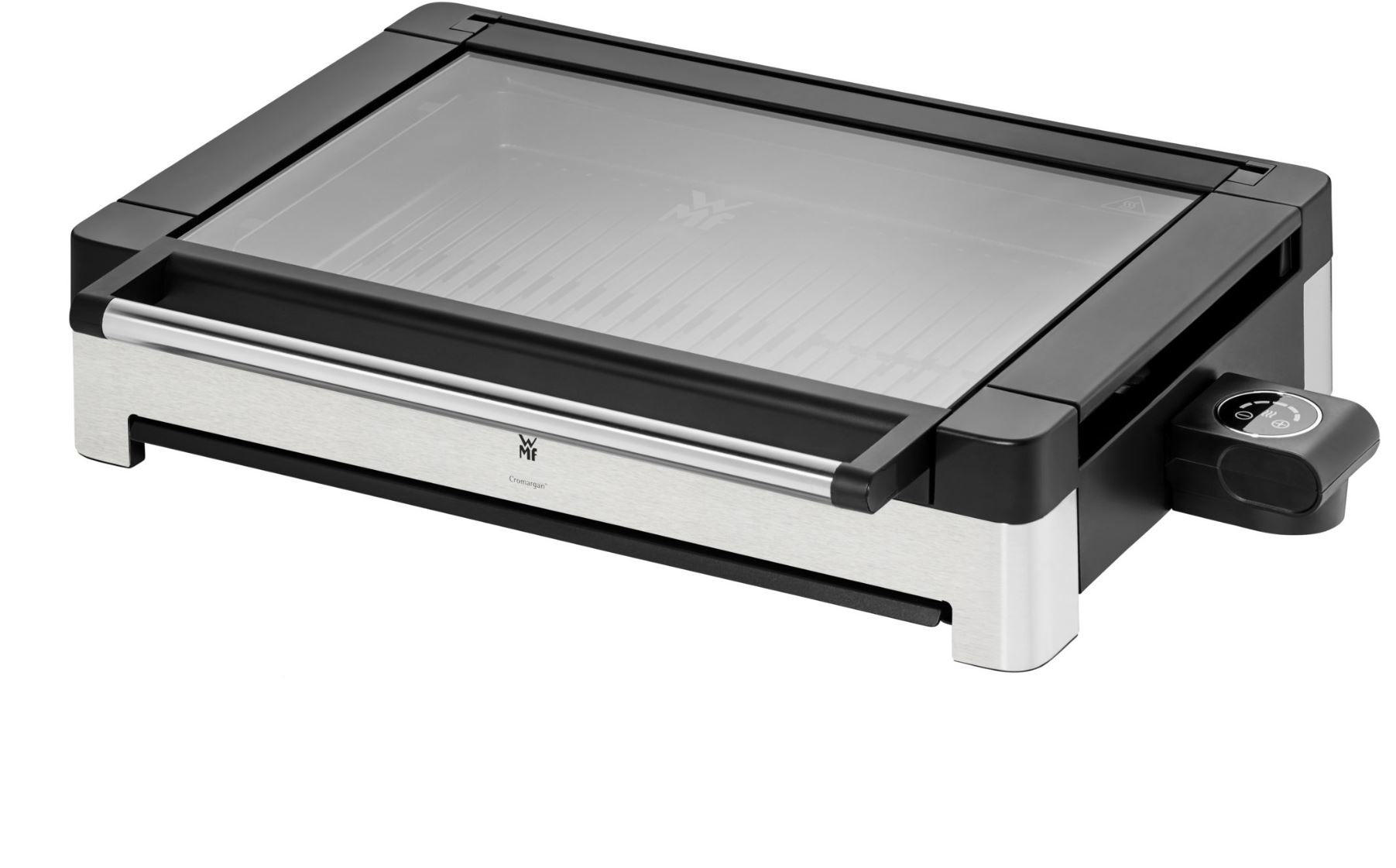 TISCHGRILL Lono  - Edelstahlfarben/Schwarz, Basics, Glas/Metall (54/13/33cm) - WMF