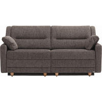 SCHLAFSOFA  mit Typenauswahl, Fußauswahl, Stoffauswahl, Liegefunktion, Sitzqualitäten, Schlafen auf Sitzhöhe, Hocker erhältlich, Rückenfutter Chenille Schlammfarben  - Schlammfarben/Buchefarben, KONVENTIONELL, Holz/Textil (184/88/91cm) - Sedda