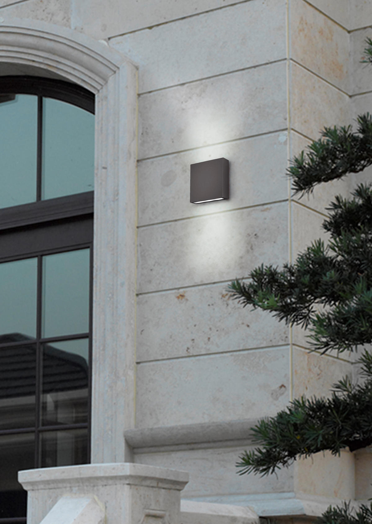 AUßENWANDLEUCHTE 15/15/5 cm   - Anthrazit, Basics, Metall (15/15/5cm) - Trio Leuchten