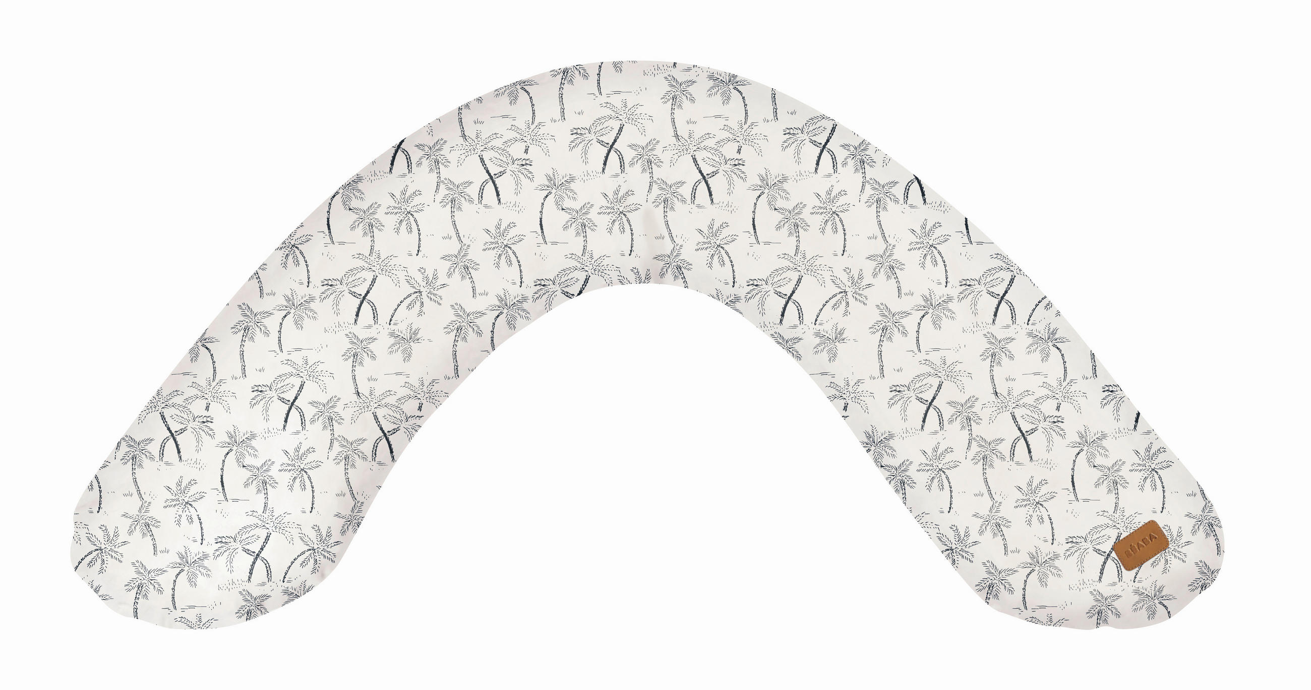 Beaba Stillkissen leinen Grün, Weiß 170x39x15 cm