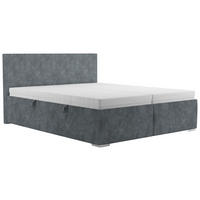 KÁRPITOZOTT ÁGY 160/200 cm  szürke  - szürke, Basics, textil/fa (160/200cm) - Cantus