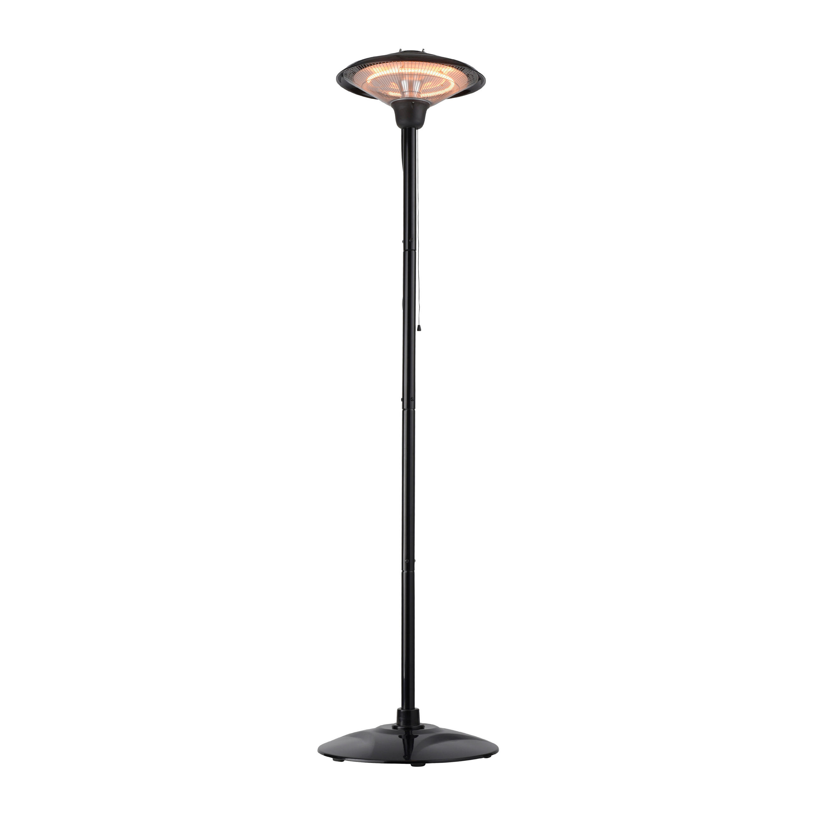 INFRAROTSTRAHLER - Schwarz, Design, Metall (45/195cm)