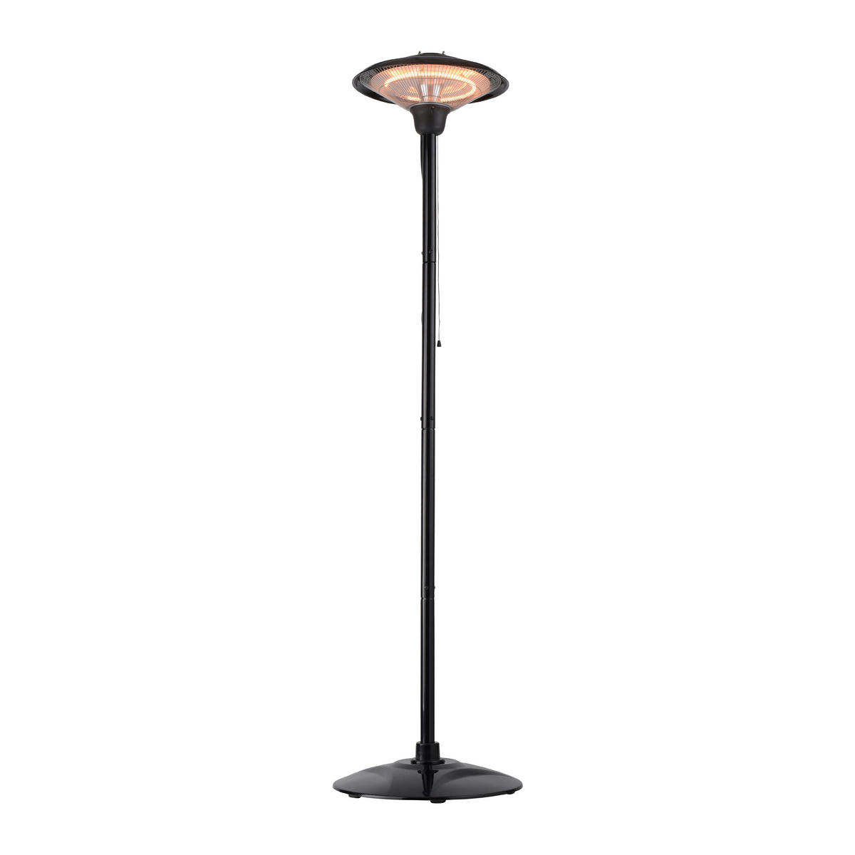 INFRAROTSTRAHLER - Schwarz, Design, Metall (45/195cm)