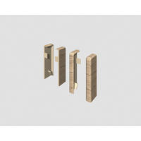 Sockelleitenendstück Eiche Braun, Eichefarben  - Eichefarben/Braun, Basics, Kunststoff (2.2/2.2/5.9cm) - Egger Holzwerkstoffe