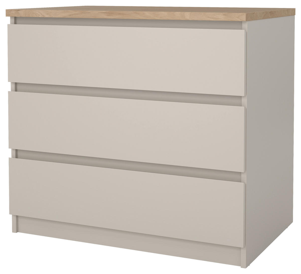 KOMMODE  in 77/70,1/50 cm  - Kaschmir/Eichefarben, Basics, Holzwerkstoff (77/70,1/50cm) - Boxxx