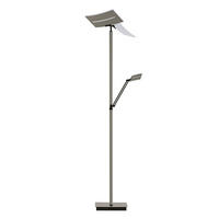 LED-STEHLEUCHTE 50/185 cm    - Taupe, Basics, Metall (50/185cm) - Hell