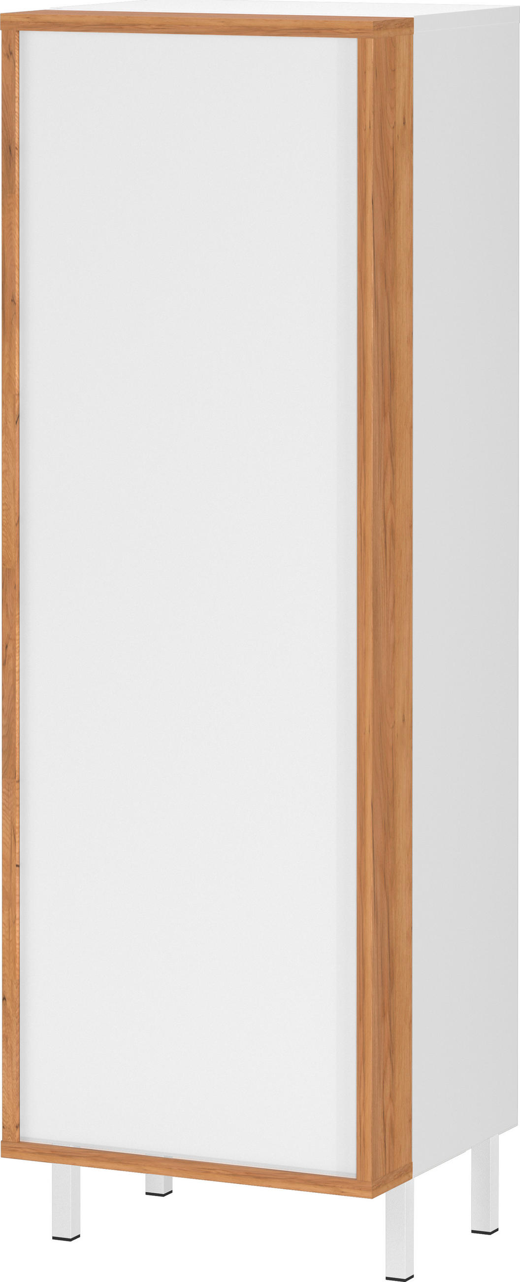 MIDISCHRANK 39/120/35 cm  - Eichefarben/Weiß, MODERN, Holzwerkstoff/Metall (39/120/35cm) - Germania