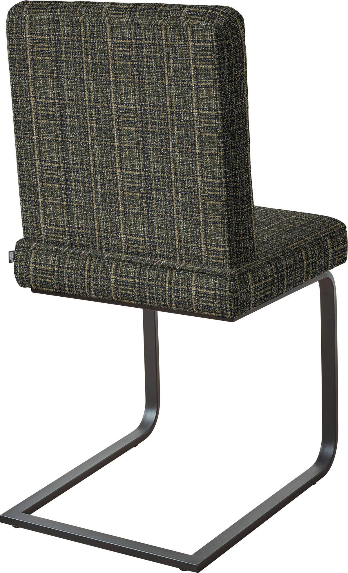 SCHWINGSTUHL  in Stahl Flachgewebe  - Schwarz/Grün, Design, Textil/Metall (46/92/60cm) - Dieter Knoll