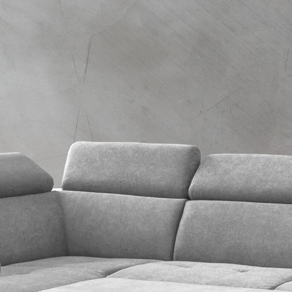 ECKSOFA in Mikrofaser Schwarz, Silberfarben  216/262 cm  - Chromfarben/Silberfarben, Design, Textil/Metall (216/262cm) - Livetastic