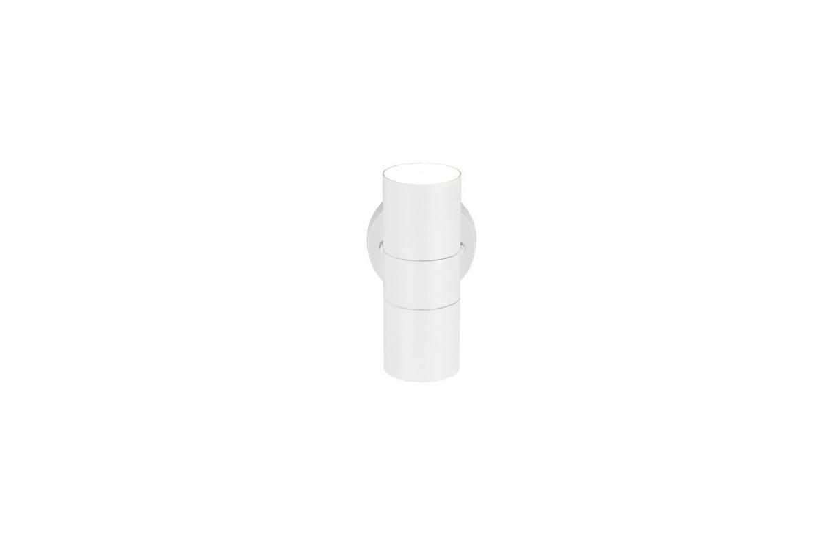 AUSSENWANDLEUCHTE Turia 16,5/9,5/11,5 cm  - Klar/Weiß, Design, Glas/Metall (16,5/9,5/11,5cm) - Trio Leuchten