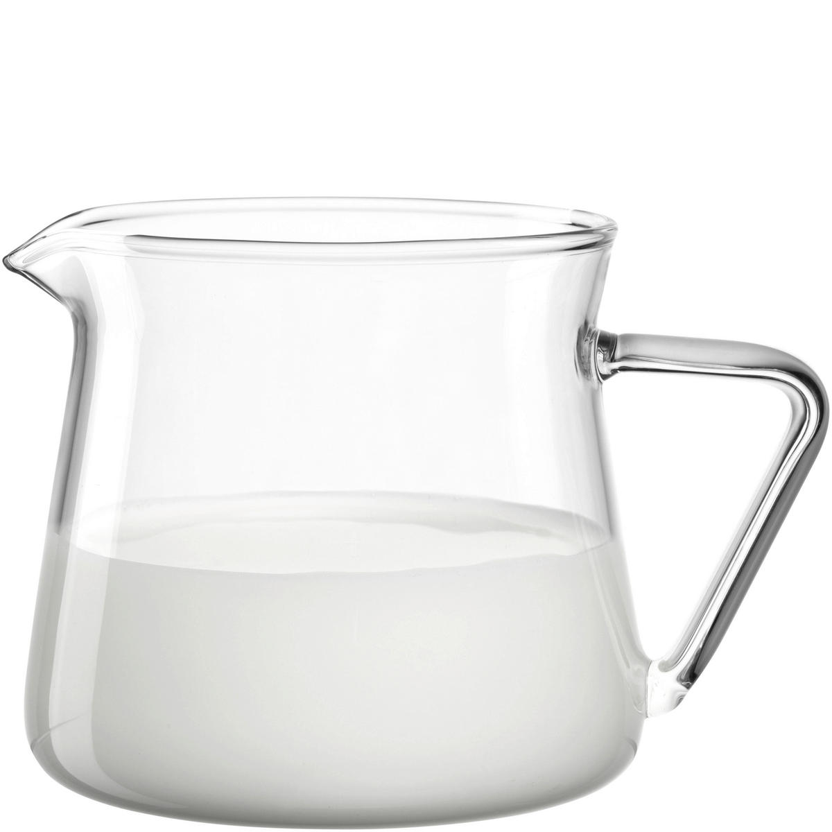 MILCHKÄNNCHEN 360 ml GIORNO  - Transparent, KONVENTIONELL, Glas (11,7/7,9/9,0cm) - Leonardo