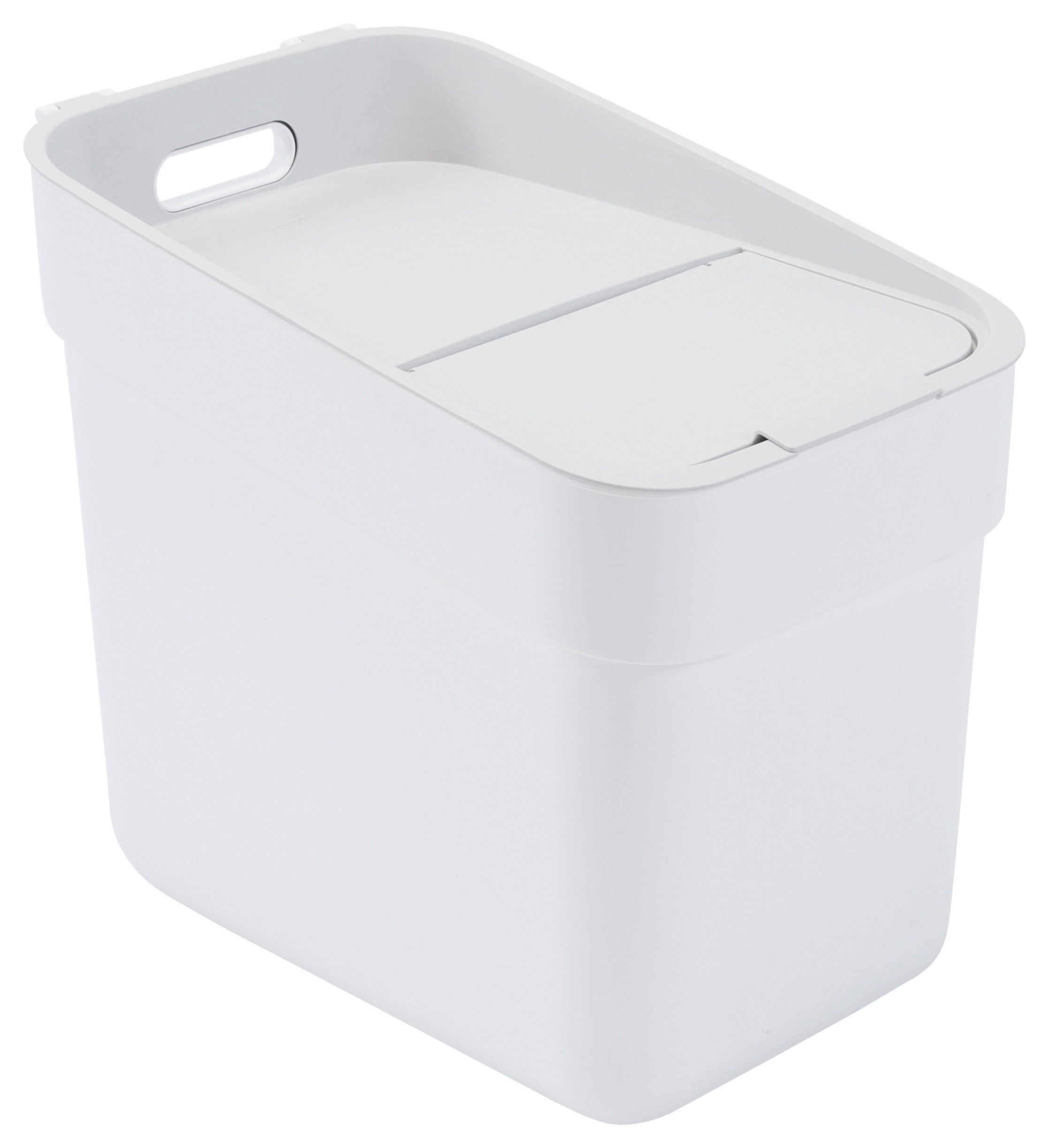 ABFALLEIMER Kunststoff   - Weiss/Grau, Konventionell, Kunststoff (25/33/37cm) - Curver