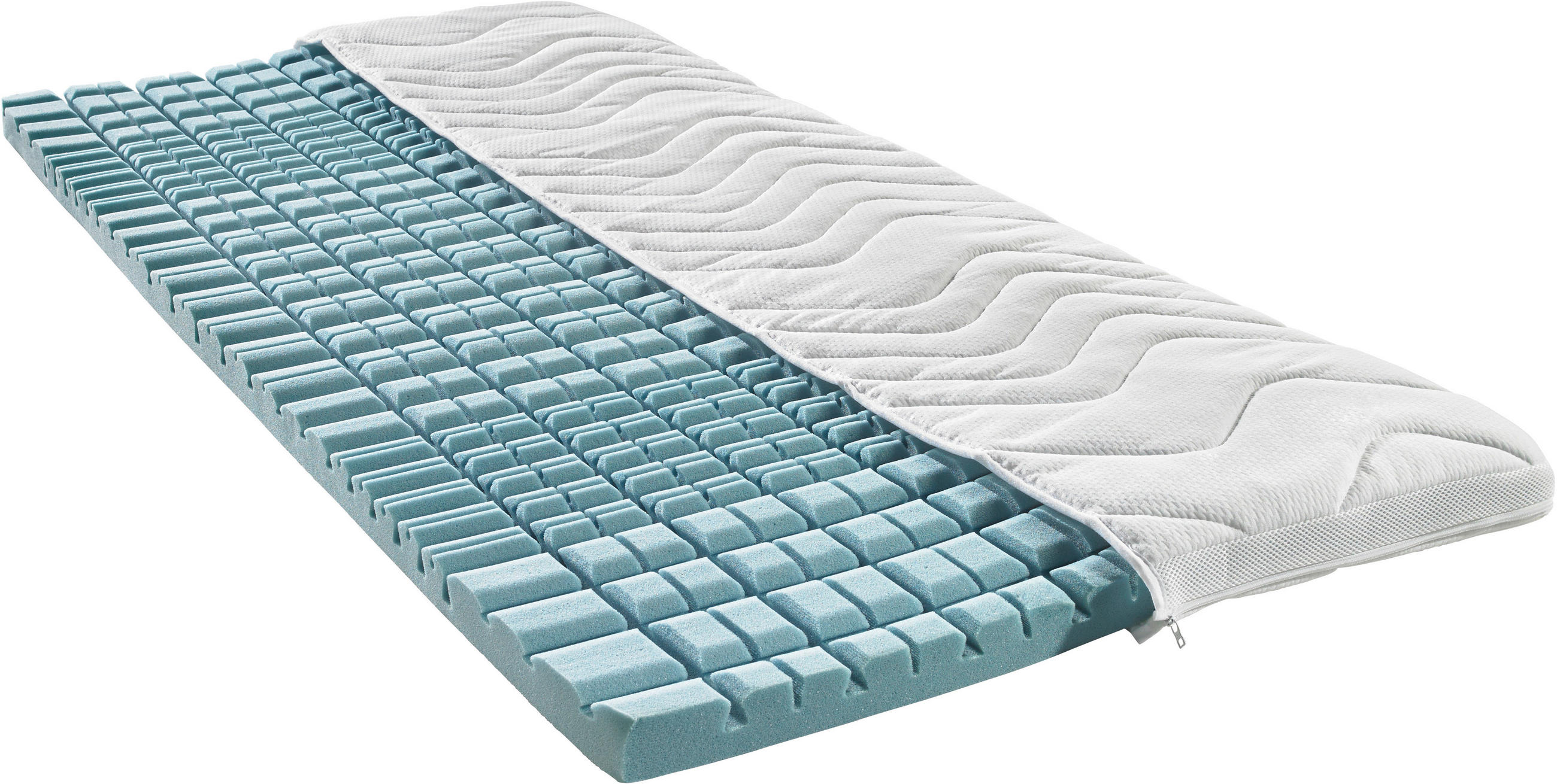 TOPPER 90/190 cm Höhe ca.  - Weiß, Basics, Textil (90/190cm) - Sleeptex