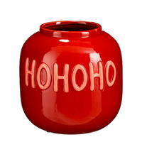 VAZA DEKORATIVNA     keramika  - crvena, Basics, keramika (23/23/22cm)