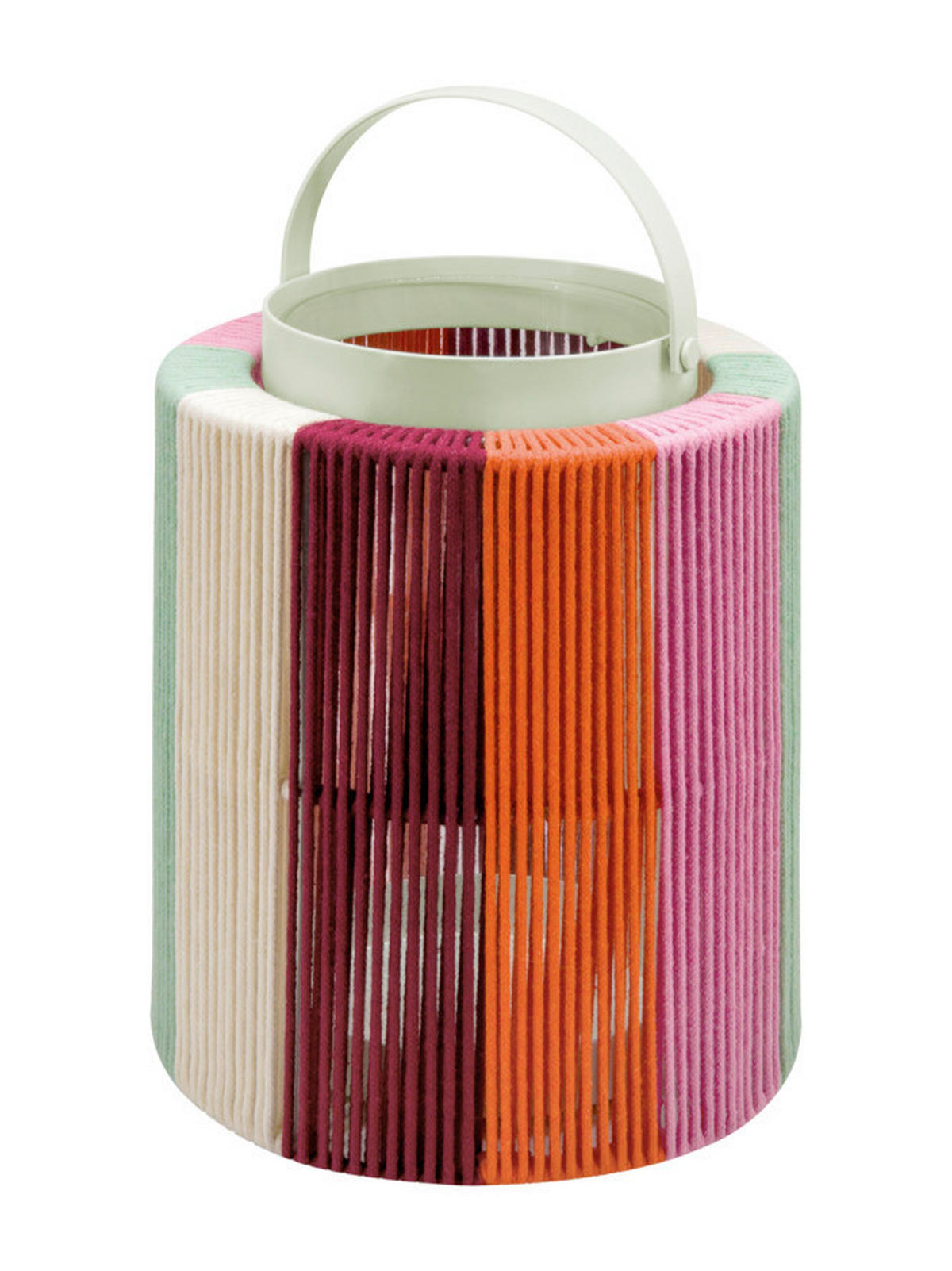 LATERNE - Multicolor, Basics, Glas/Textil (19/24cm)
