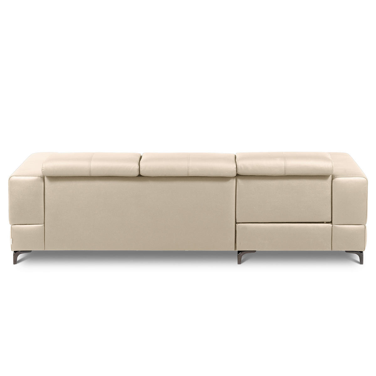 ECKSOFA  in Lederlook Echtleder Grau  - Schwarz/Grau, Design, Leder/Textil (173/247cm) - Livetastic