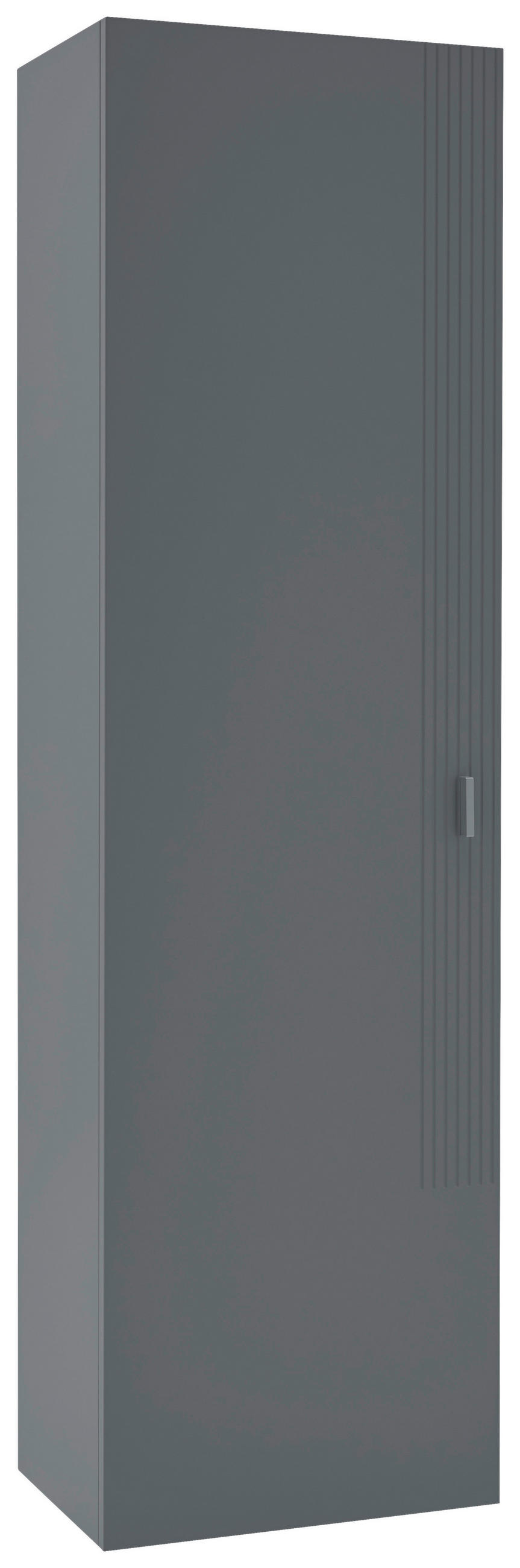 GARDEROBENSCHRANK 52/182/36 cm  - Alufarben/Grau, Design, Holzwerkstoff/Metall (52/182/36cm) - Dieter Knoll