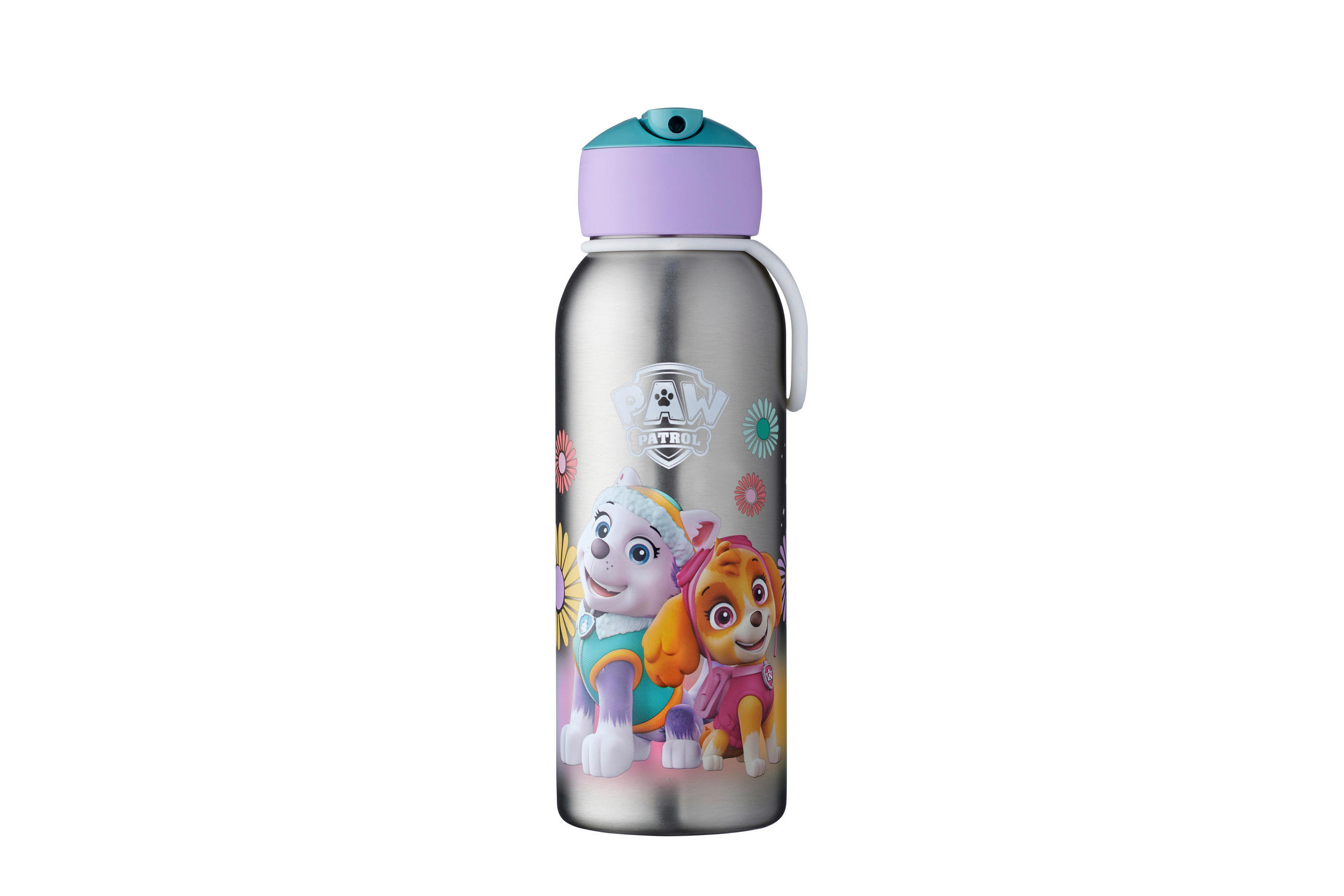 KINDERTRINKFLASCHE  - Türkis/Edelstahlfarben, KONVENTIONELL, Kunststoff/Metall (6,5/20,2/7,0cm) - Mepal