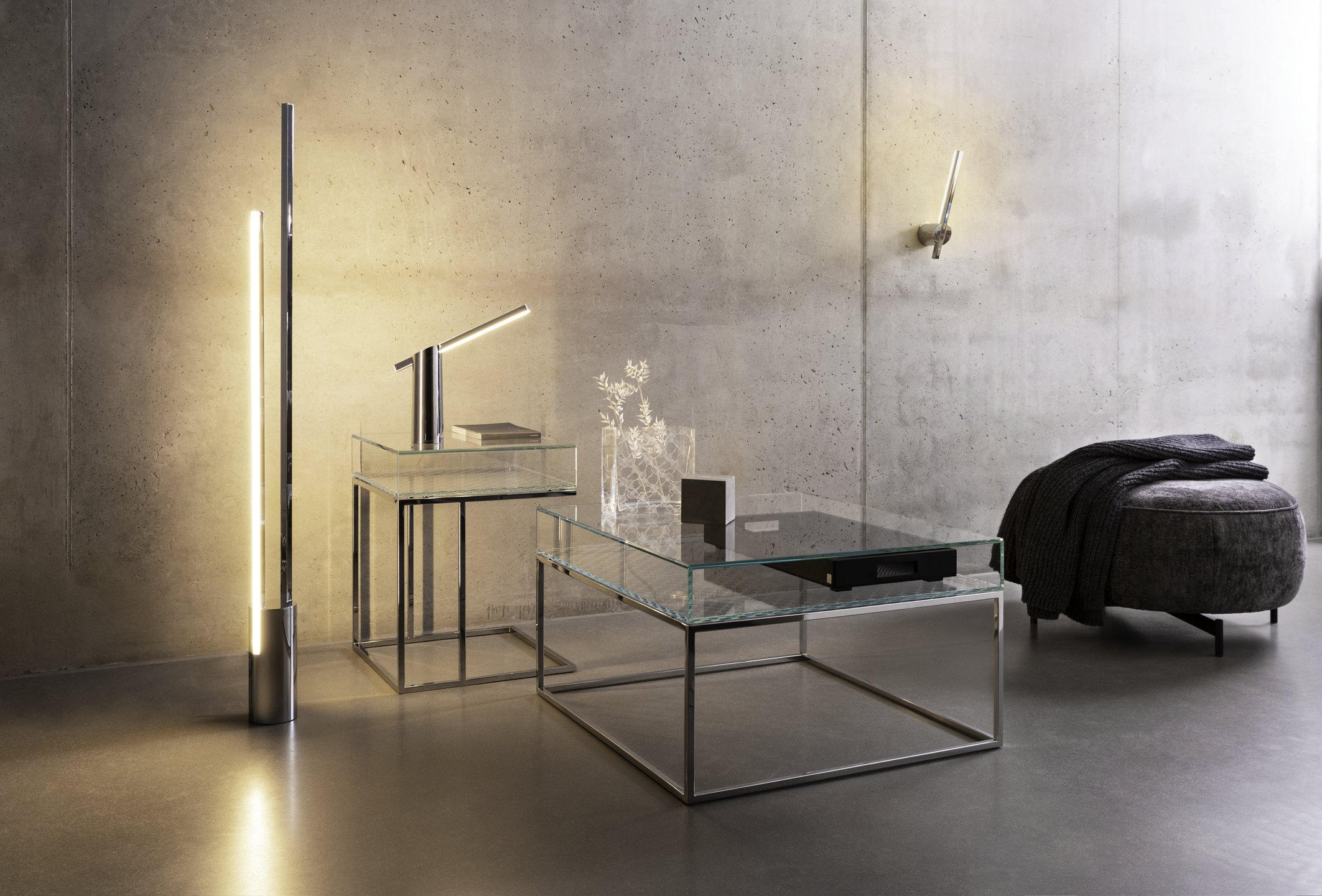 LED-DECKENLEUCHTE Slim Lights 80/10,5/8 cm   - Chromfarben/Weiß, Design, Kunststoff/Metall (80/10,5/8cm) - Joop!
