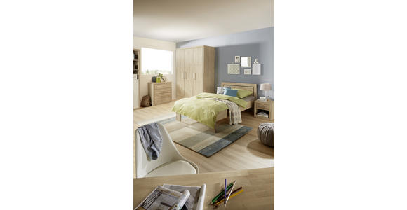 BETT 120/200 cm in Eichefarben - Eichefarben, Natur, Holz (120/200cm) - Linea Natura