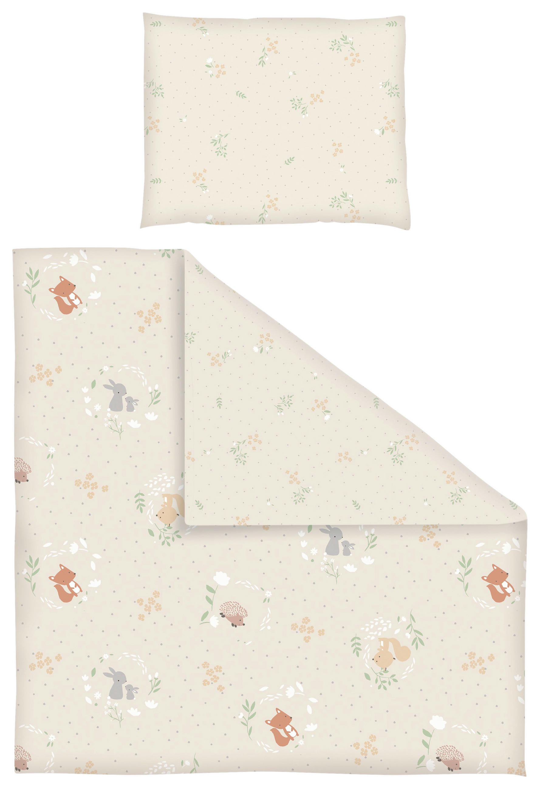 BABYBETTWÄSCHE 80/80 cm  - Taupe, Basics, Textil (80/80cm) - Patinio