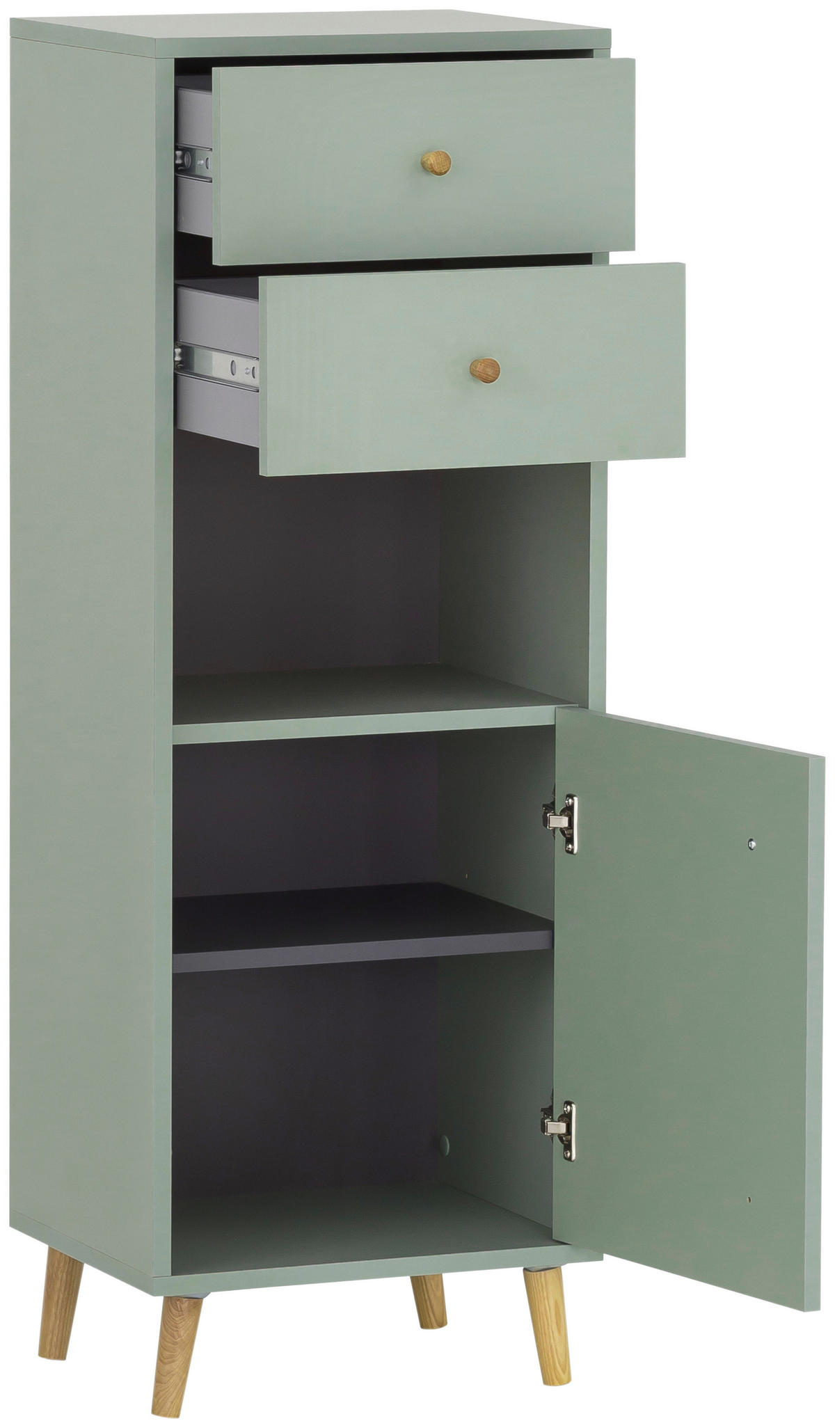 HIGHBOARD Schildmeyer Bjarne  in 40,3/113,4/33,1 cm  - Jadegrün/Salbeigrün, MODERN, Holz/Holzwerkstoff (40,3/113,4/33,1cm) - Stylife