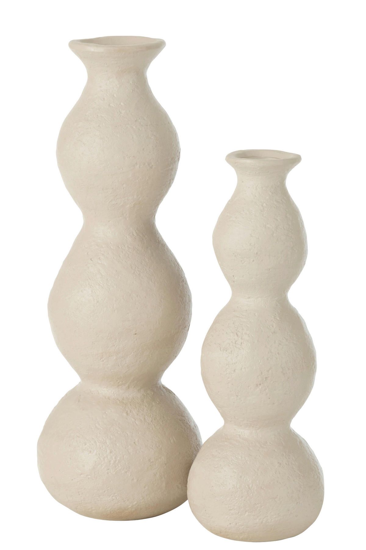 KERZENSTÄNDER - Creme, Romantik / Landhaus, Keramik (13,5/13,5/37,5cm) - Ambia Home