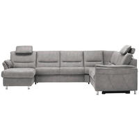 SOFFA i mikrofiber ecru  - aluminiumfärg/ecru, Klassisk, metall/textil (173/330/262cm) - Beldomo System