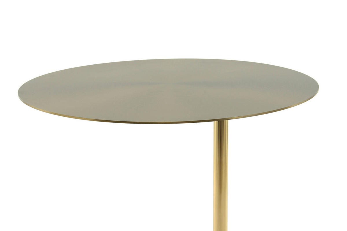 BEISTELLTISCH in Metall, Stein 40/40/54 cm  - Design, Stein/Metall (40/40/54cm) - Kayoom