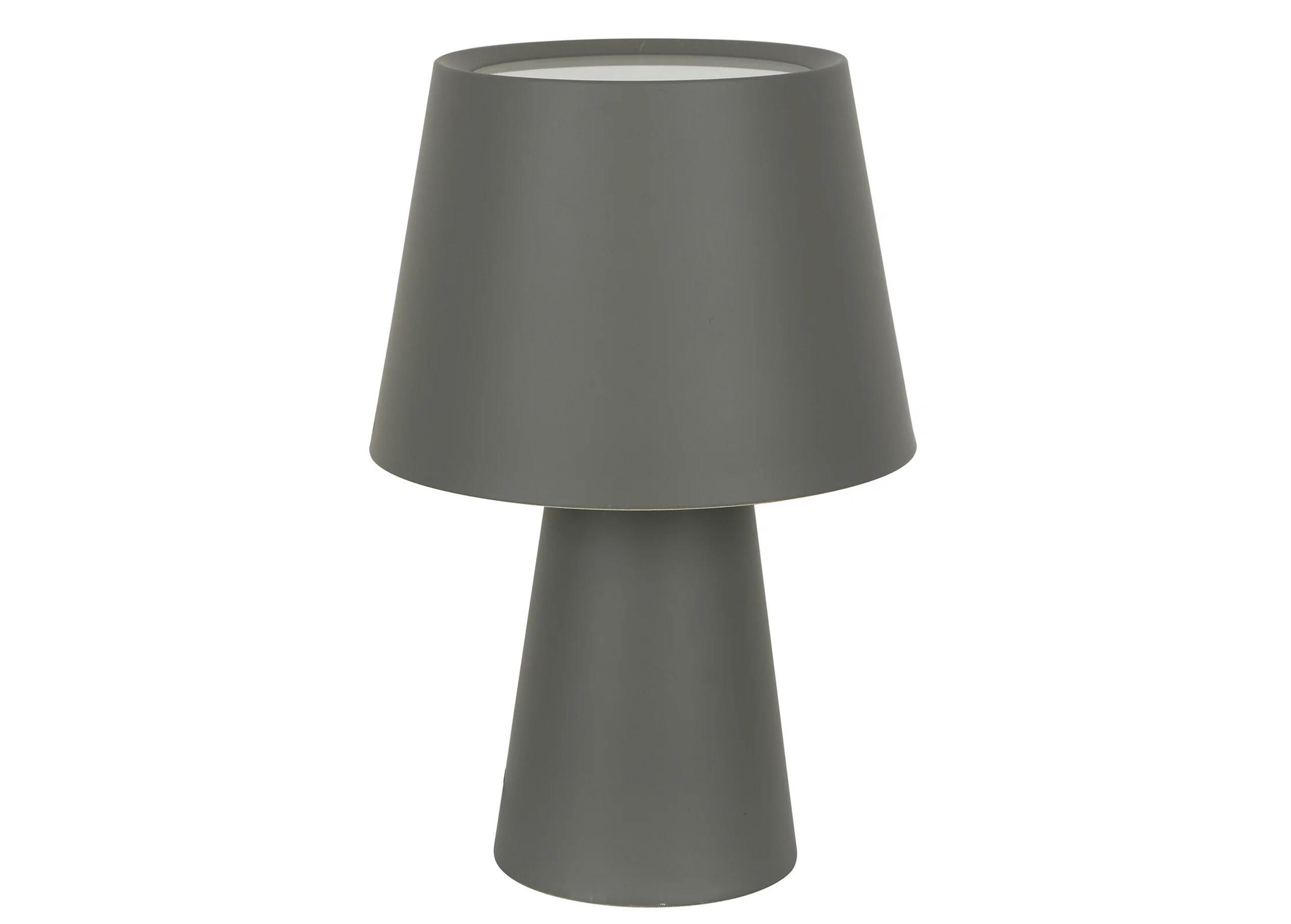 TISCHLEUCHTE Harris 23/35,5/23 cm   - Grau, Design (23/35,5/23cm)