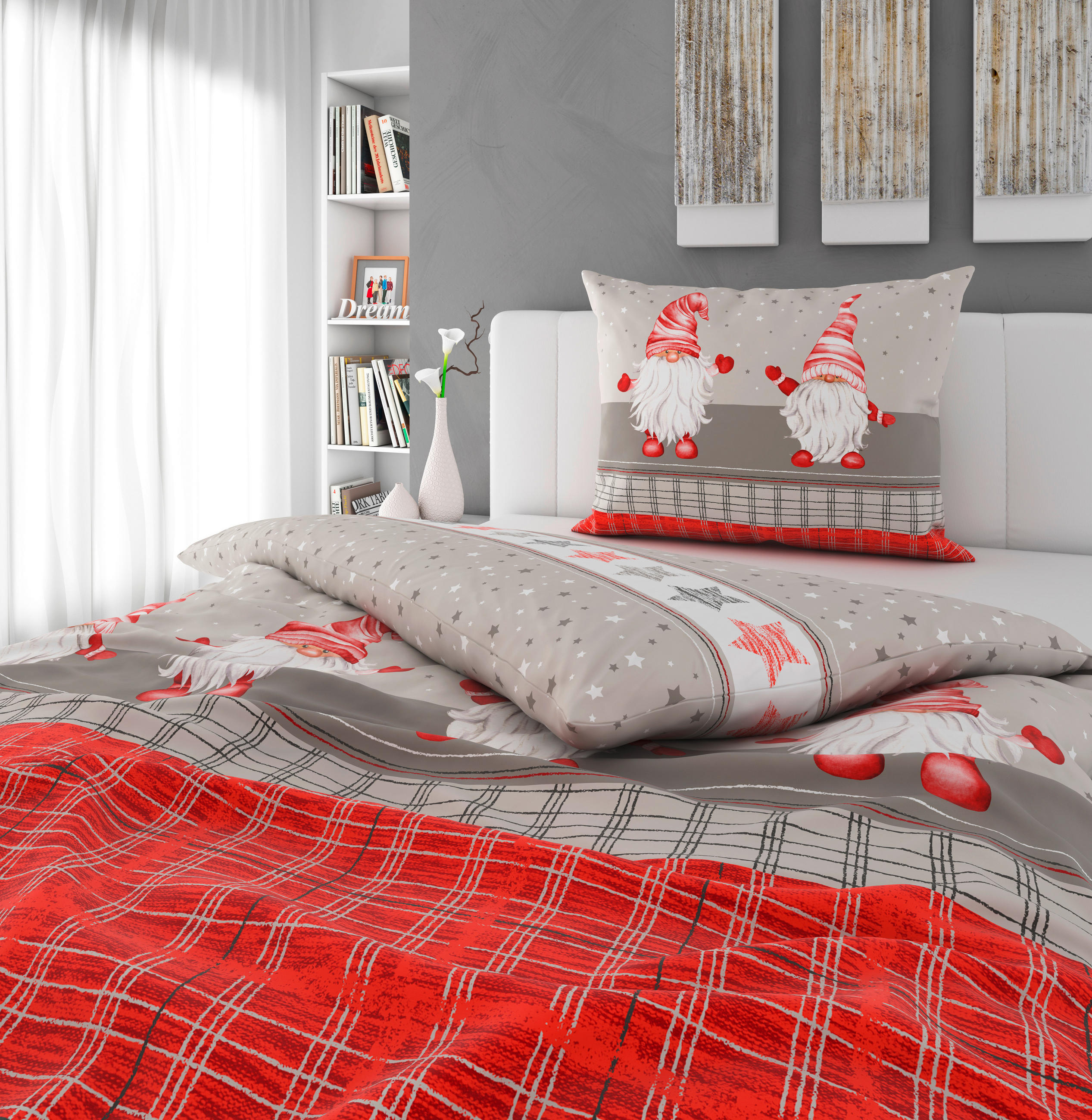 POSTELJINA - antracit, Konvencionalno, tekstil (140/200cm) - Esposa