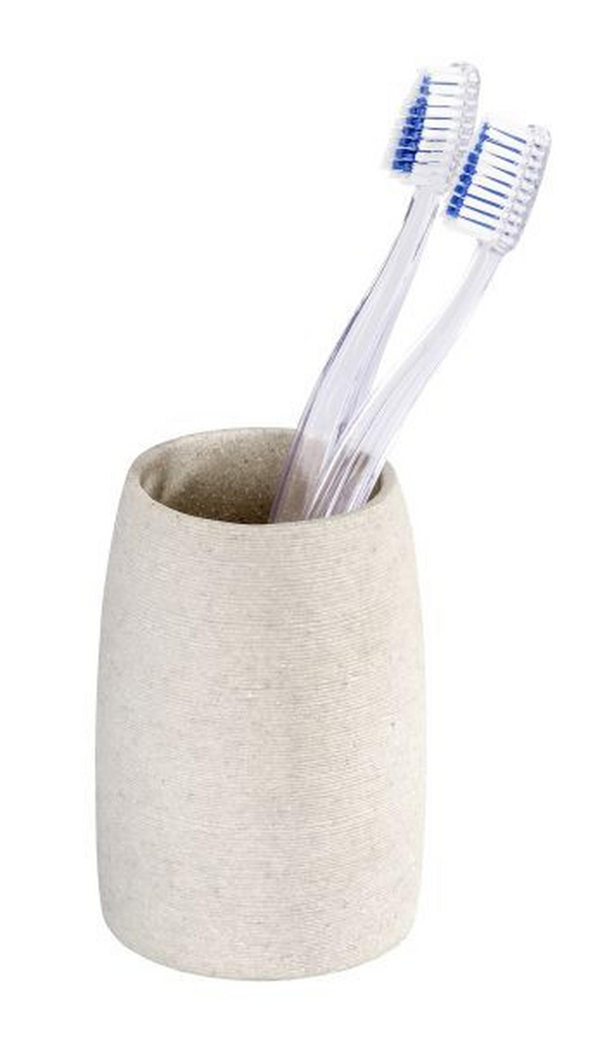 ZAHNPUTZBECHER  - Beige, Basics, Kunststoff (7,4/10,5cm) - Wenko