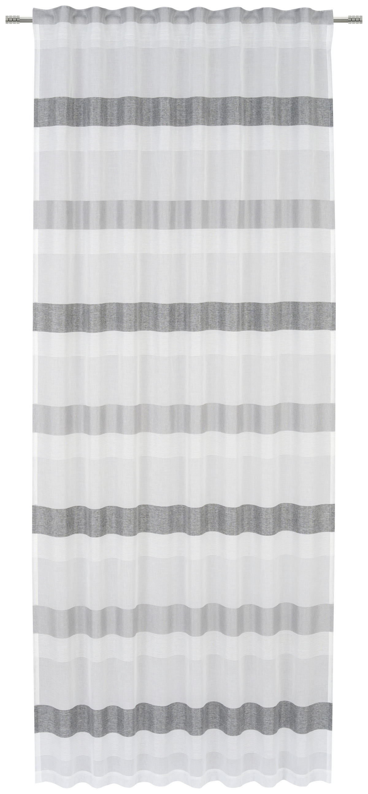 GOTOVA ZAVESA antracit, srebrna - srebrna/antracit, Osnovno, tekstil (135/245cm) - Esposa