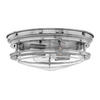 DECKENLEUCHTE Elstead Hadrian 30.5/11.7 cm   - Chromfarben, KONVENTIONELL, Glas/Metall (30.5/11.7cm) - Elstead Lighting