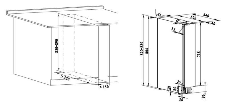 WEINKÜHLSCHRANK AVU8S82  - Basics, Glas/Holz (14,5/82,0/54,0cm)