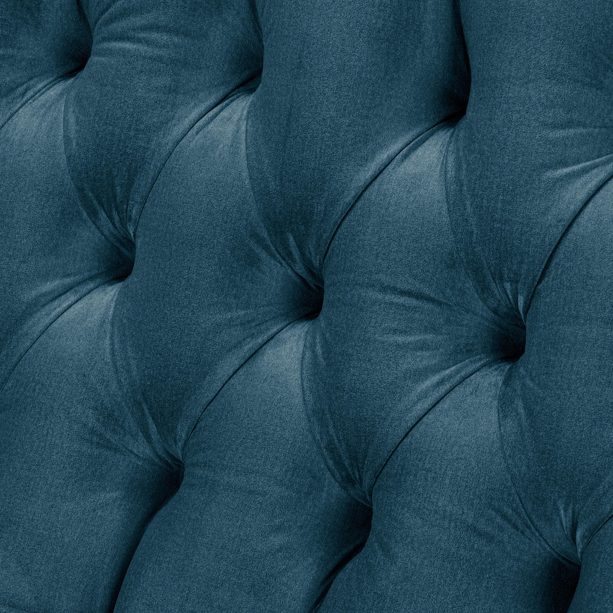 3-SITZER-SOFA Velours Dunkelblau  - Dunkelbraun/Dunkelblau, Design, Holz/Textil (210/98/95cm) - P & B