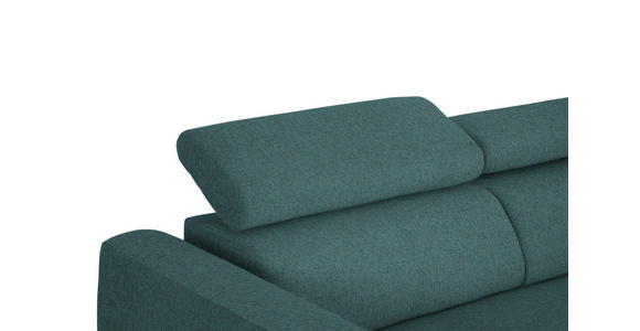 ECKSOFA  in Chenille Blau  280/205 cm  - Blau/Schwarz, Design, Textil/Metall (280/205cm) - Xora