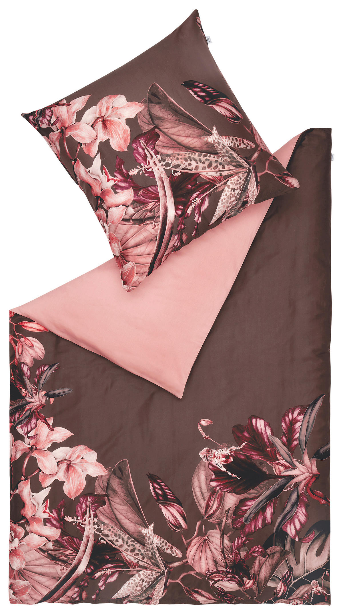 WENDEBETTWÄSCHE Satin 135/200 cm  - Rotbraun/Beere, Design, Textil (135/200cm) - Schöner Wohnen