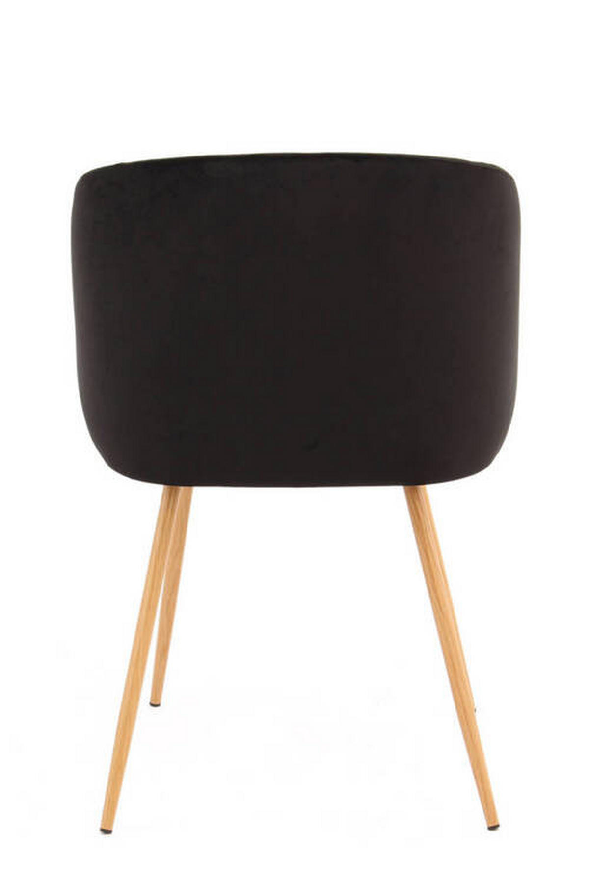 STUHL-SET 2 Stück  in Stahl  - Schwarz, Design, Kunststoff/Metall (54/84/56cm) - Kayoom