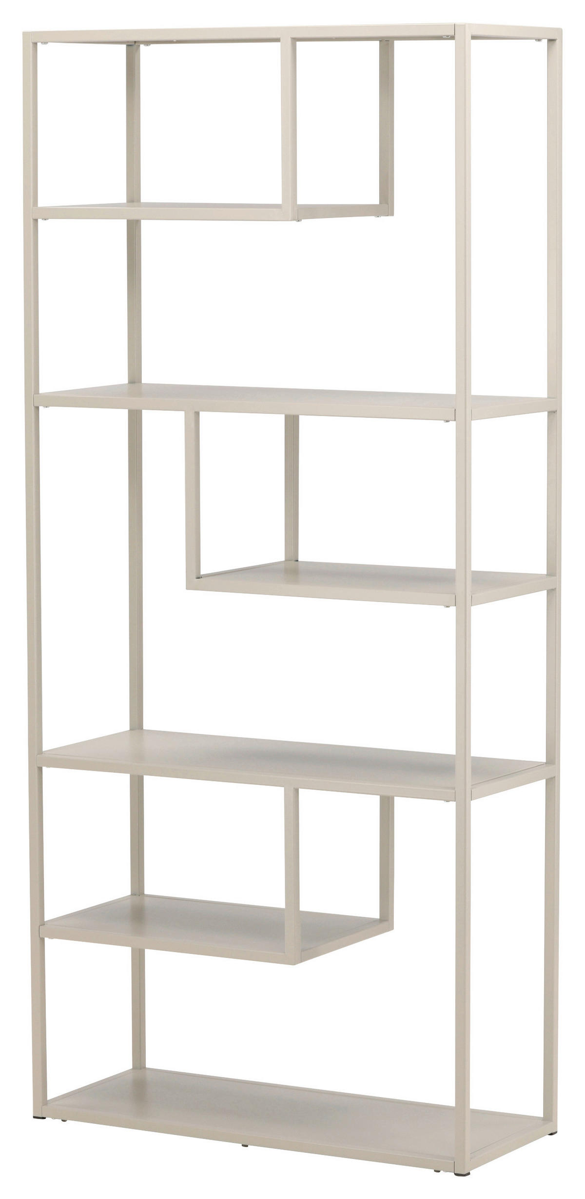 BOKHYLLA i 85/188/35 cm beige  - beige, Design, metall (85/188/35cm) - Livetastic