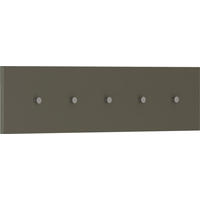 HAKENLEISTE  in Taupe  - Taupe, Design, Holzwerkstoff/Metall (100/25/5cm) - Moderano