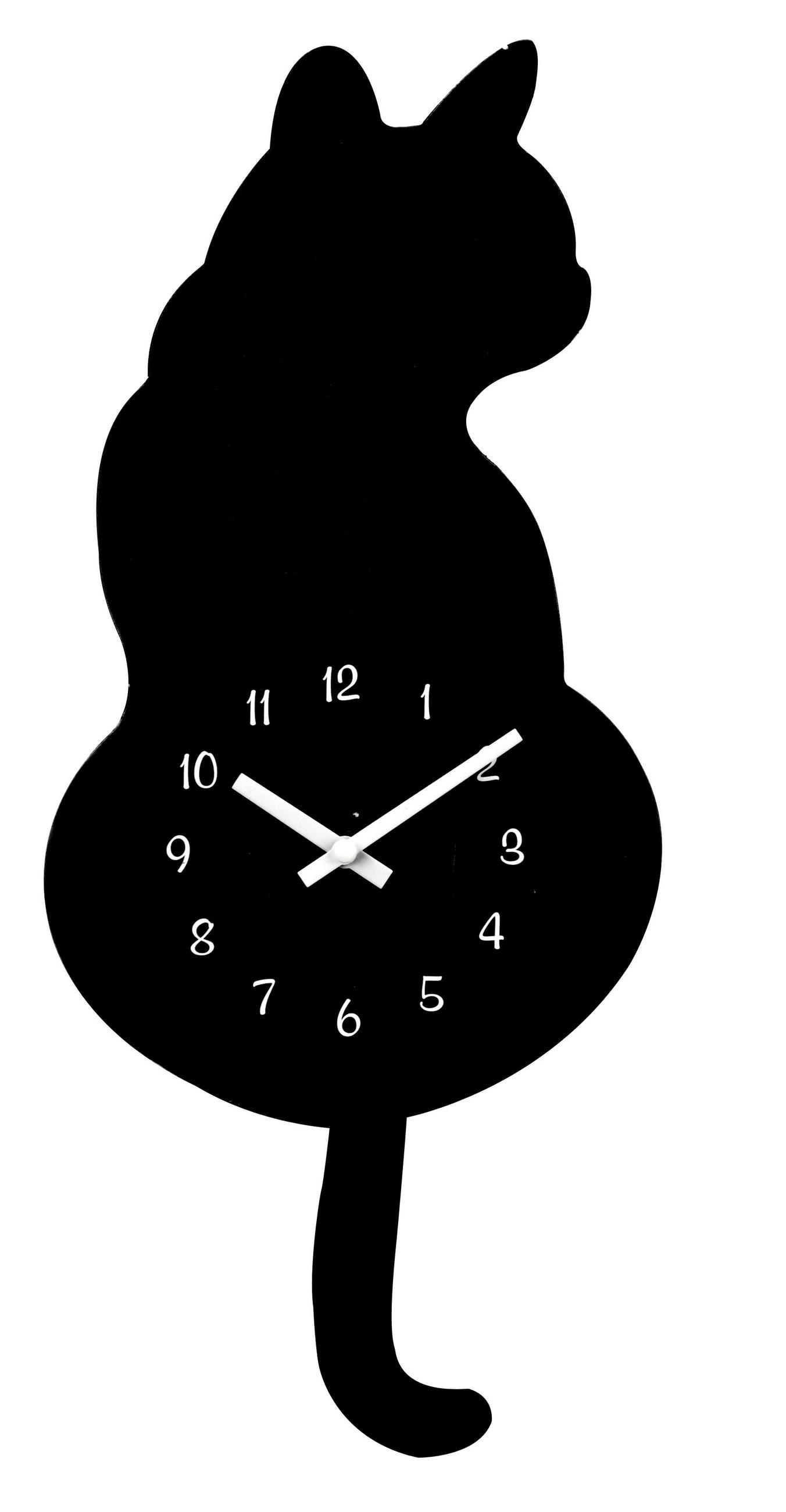 ZIDNI SAT 17,2/40 cm - bela/crna, Trendi, pločasti materijal/plastika (17,2/40cm) - Ambia Home
