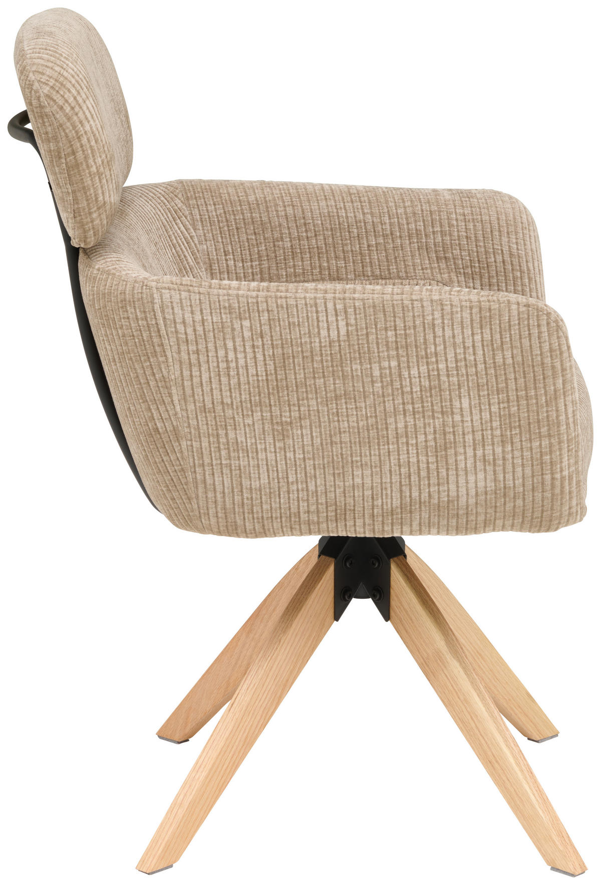 ARMLEHNSTUHL in Holz, Metall, Textil Beige  - Beige/Naturfarben, KONVENTIONELL, Holz/Textil (60/90/69cm) - Livetastic