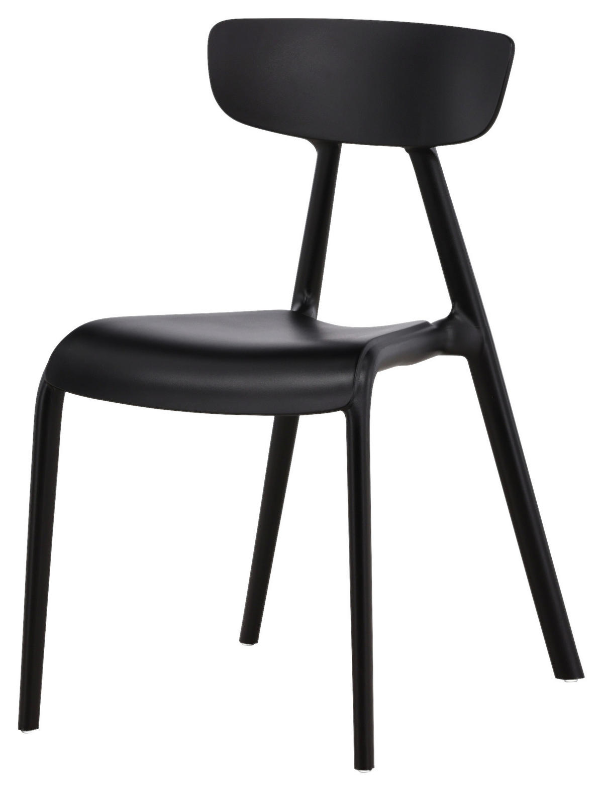 STOLSET slät  - svart, Design, plast (49/79.5/54cm) - Livetastic