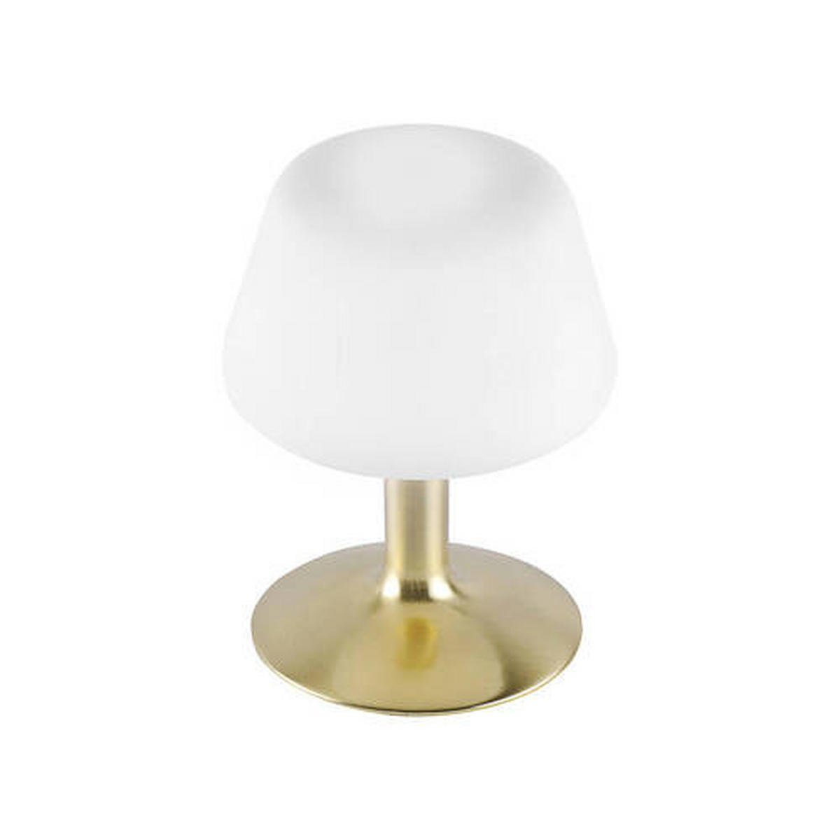 LED-TISCHLEUCHTE 15/15/20 cm   - Messingfarben/Weiß, KONVENTIONELL, Glas/Metall (15/15/20cm) - Paul Neuhaus